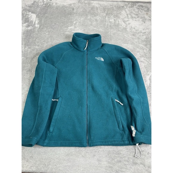 The North Face Women's Full Zip Fleece Jacket Size Medium Blue Outdoor - Picture 1 of 9